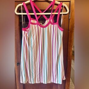 Haptics Multi-Colored Striped Women's Tank Top NWOT